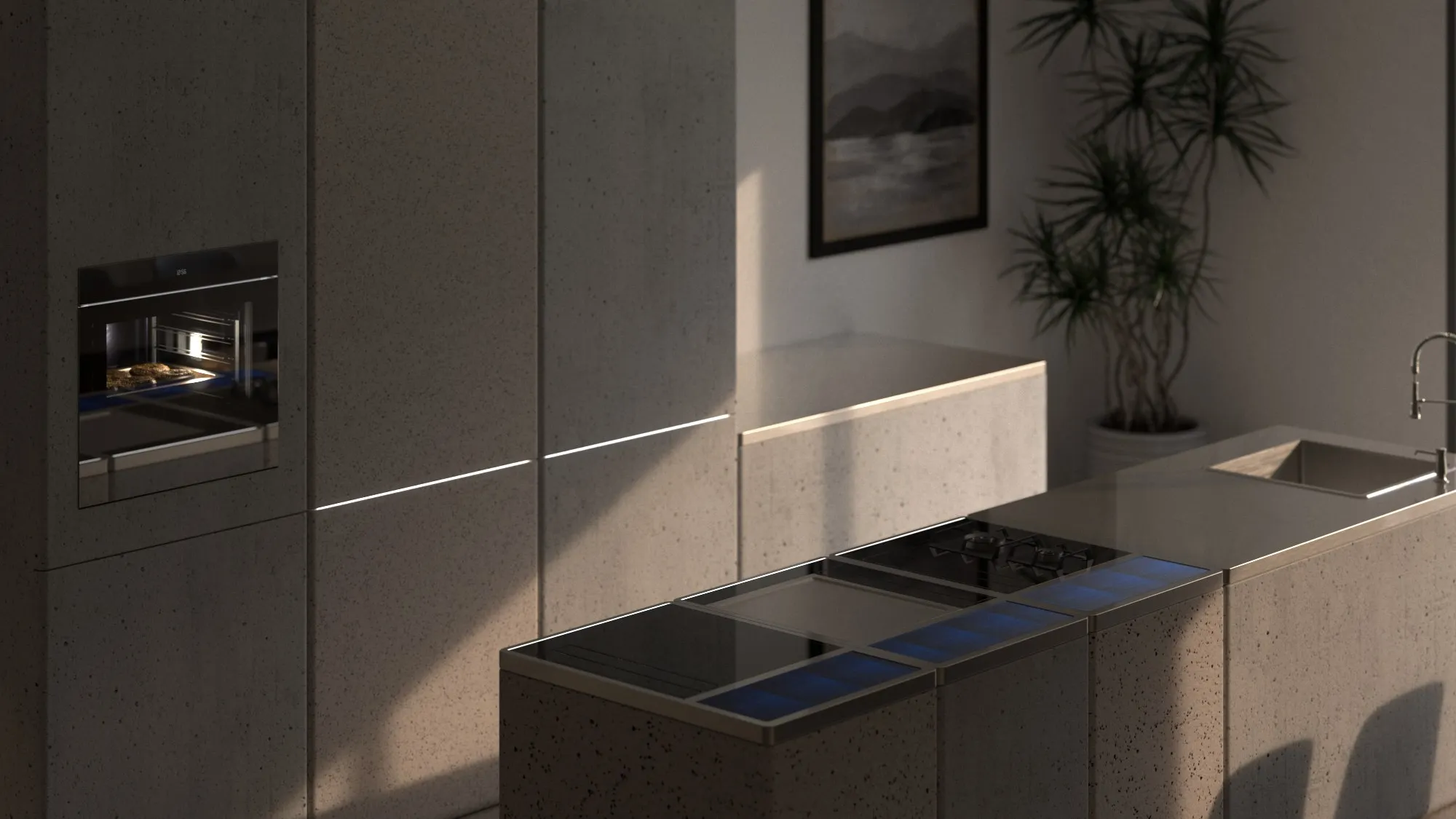 LUNA appliances placed within a lived-in kitchen context.