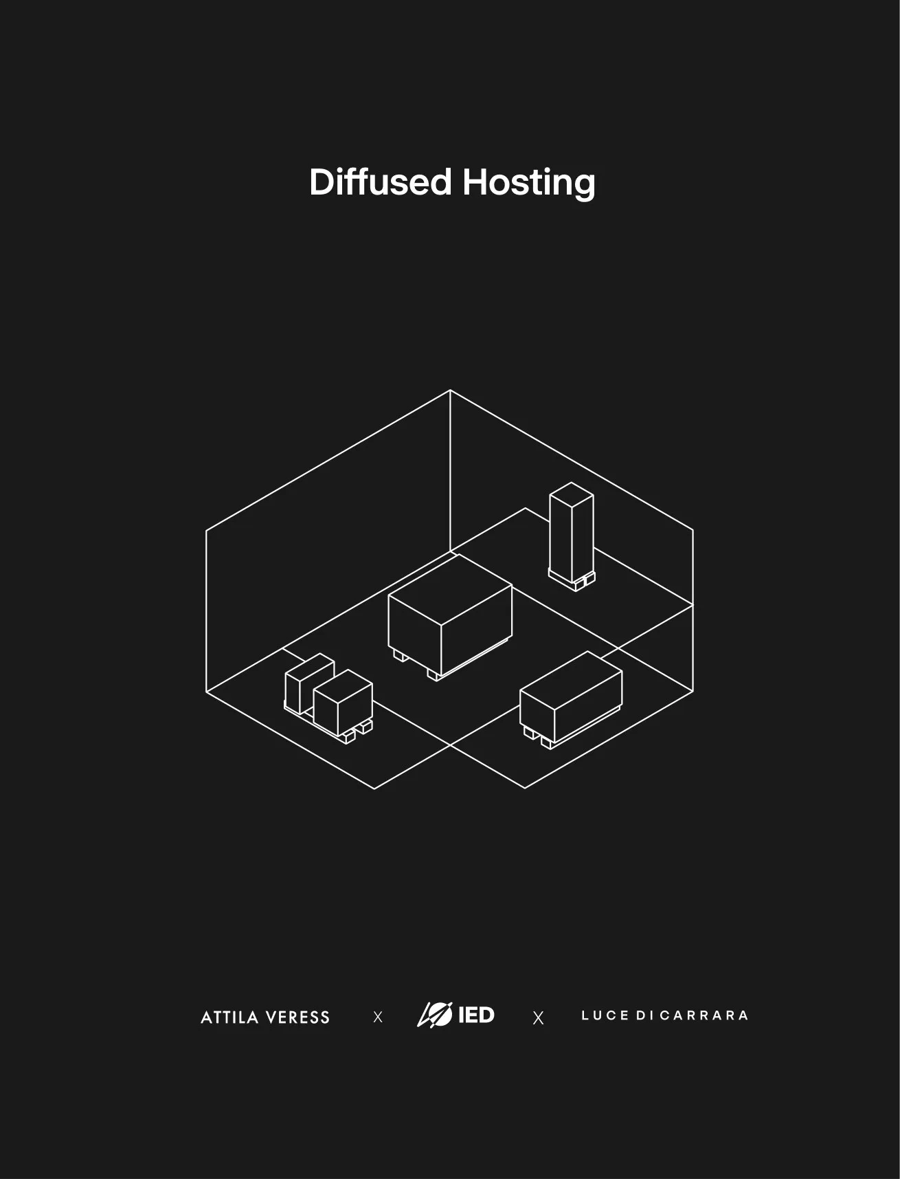 Catalogue spread for the Diffused Hosting collection.