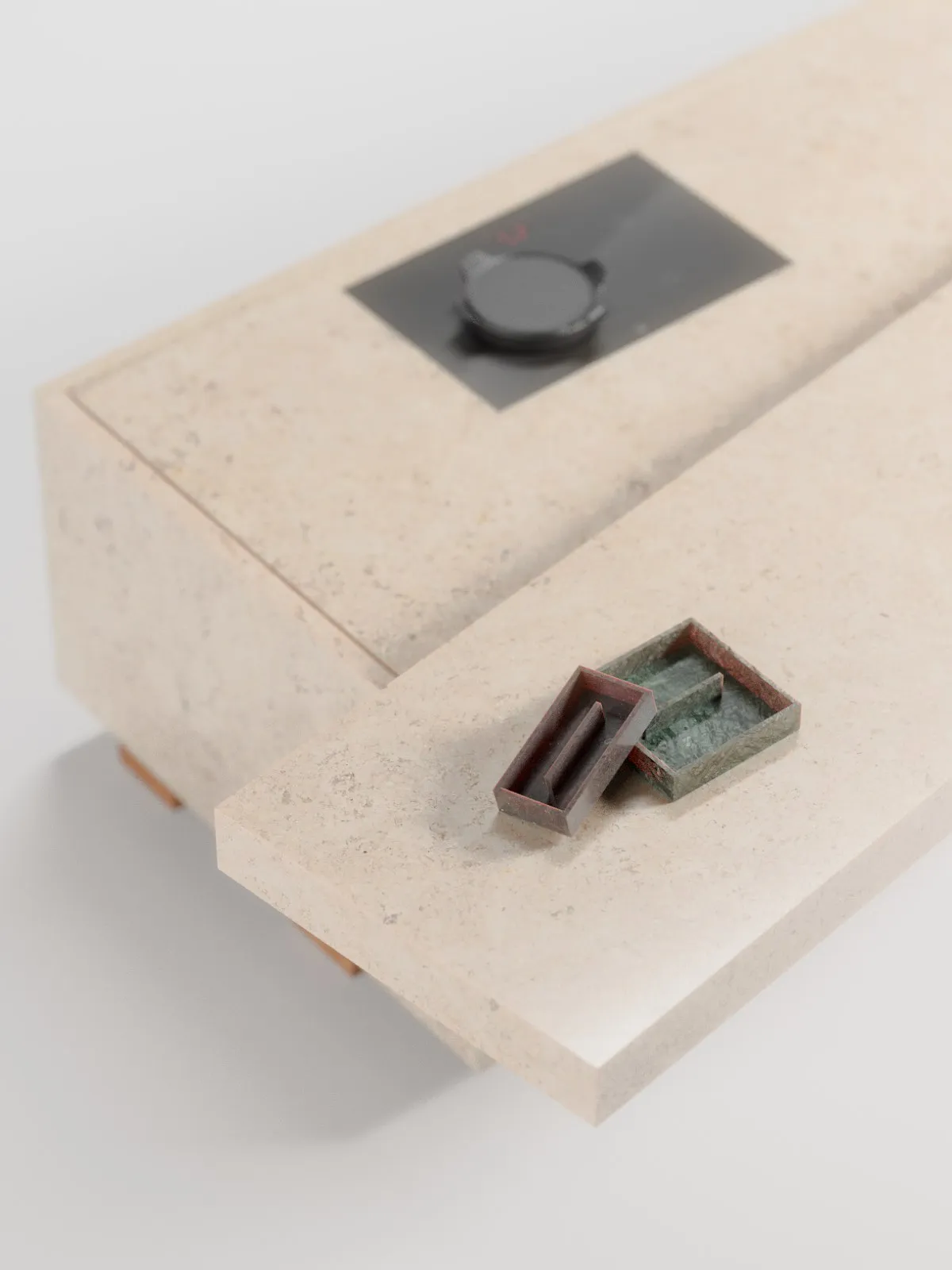 KAPAK variant in a warm veined marble.